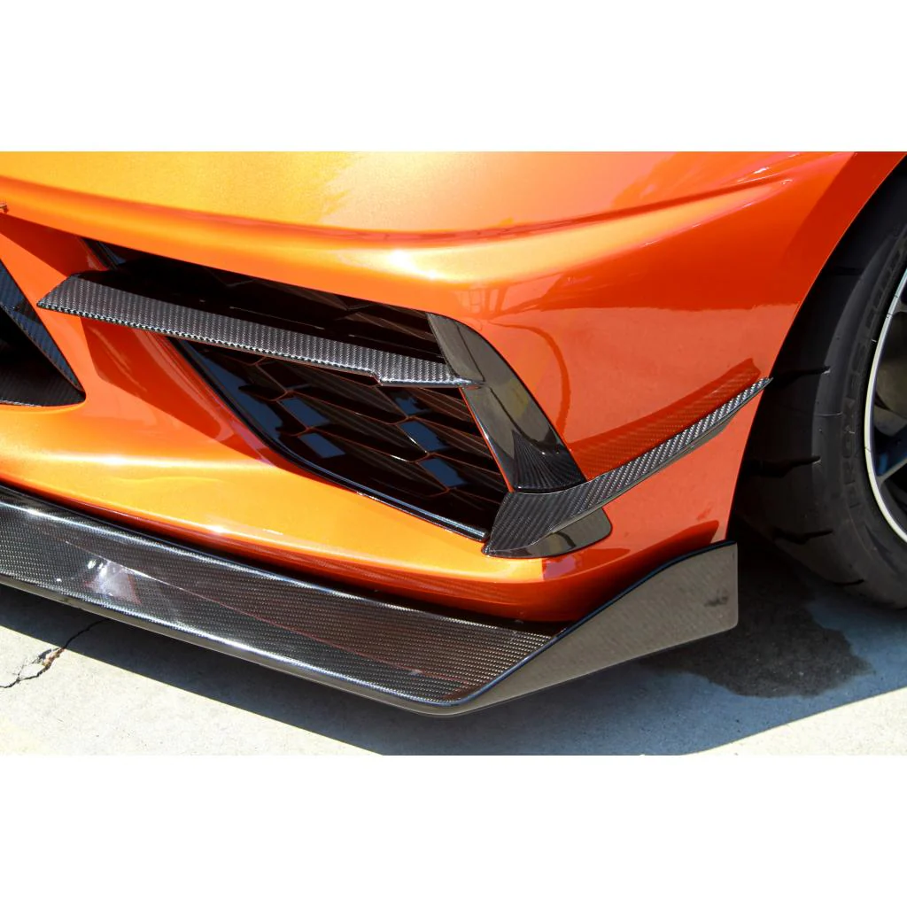 APR Carbon Front Bumper Canards – Chevrolet Corvette C8 - Chicane Australia