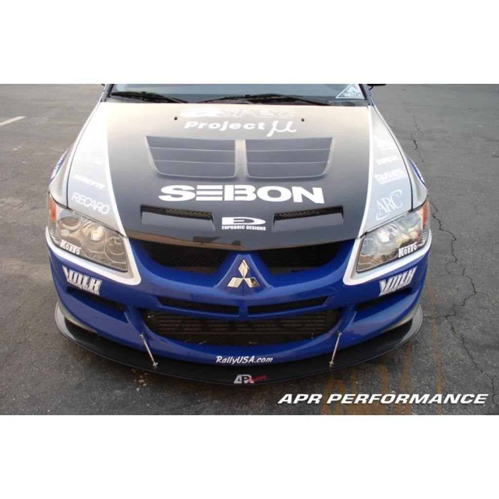 APR Performance Carbon Fiber Front Wind Splitter – Mitsubishi Evolution 8 (2003–2005) - Chicane Australia