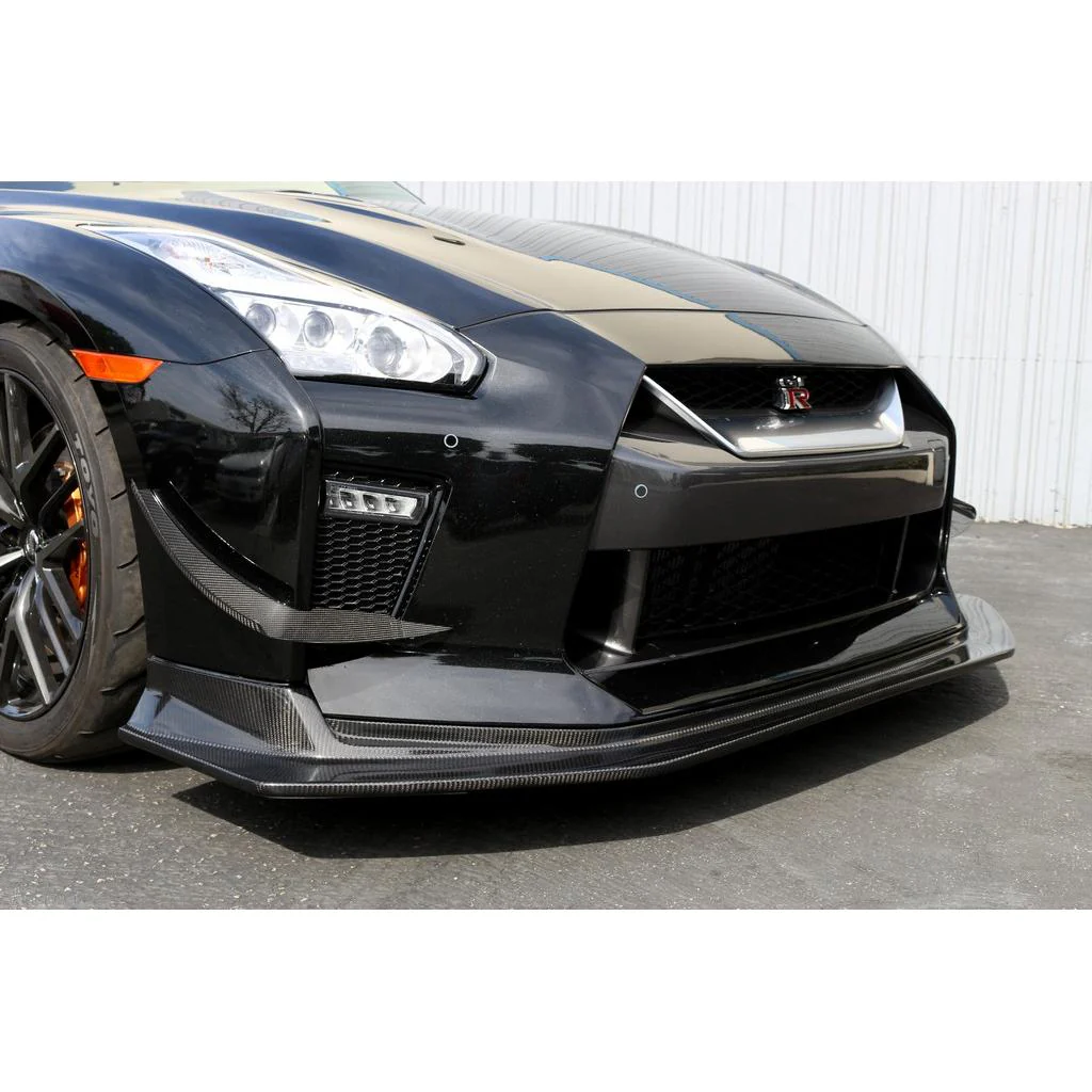 APR Performance Carbon Fiber Front Bumper Canards – Nissan GT-R R35 (2017–2022) - Chicane Australia