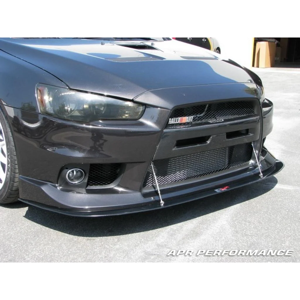 APR Performance Carbon Fiber Front Wind Splitter (OEM Lip) – Mitsubishi Evolution X (2008–2016) - Chicane Australia