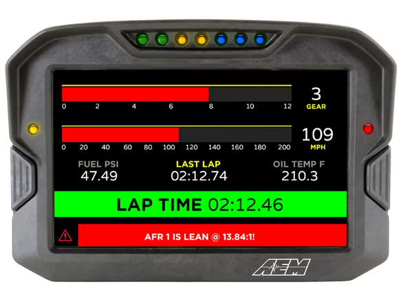 AEM CD-7 Carbon Display – Non-Logging / Non-GPS - Chicane Australia