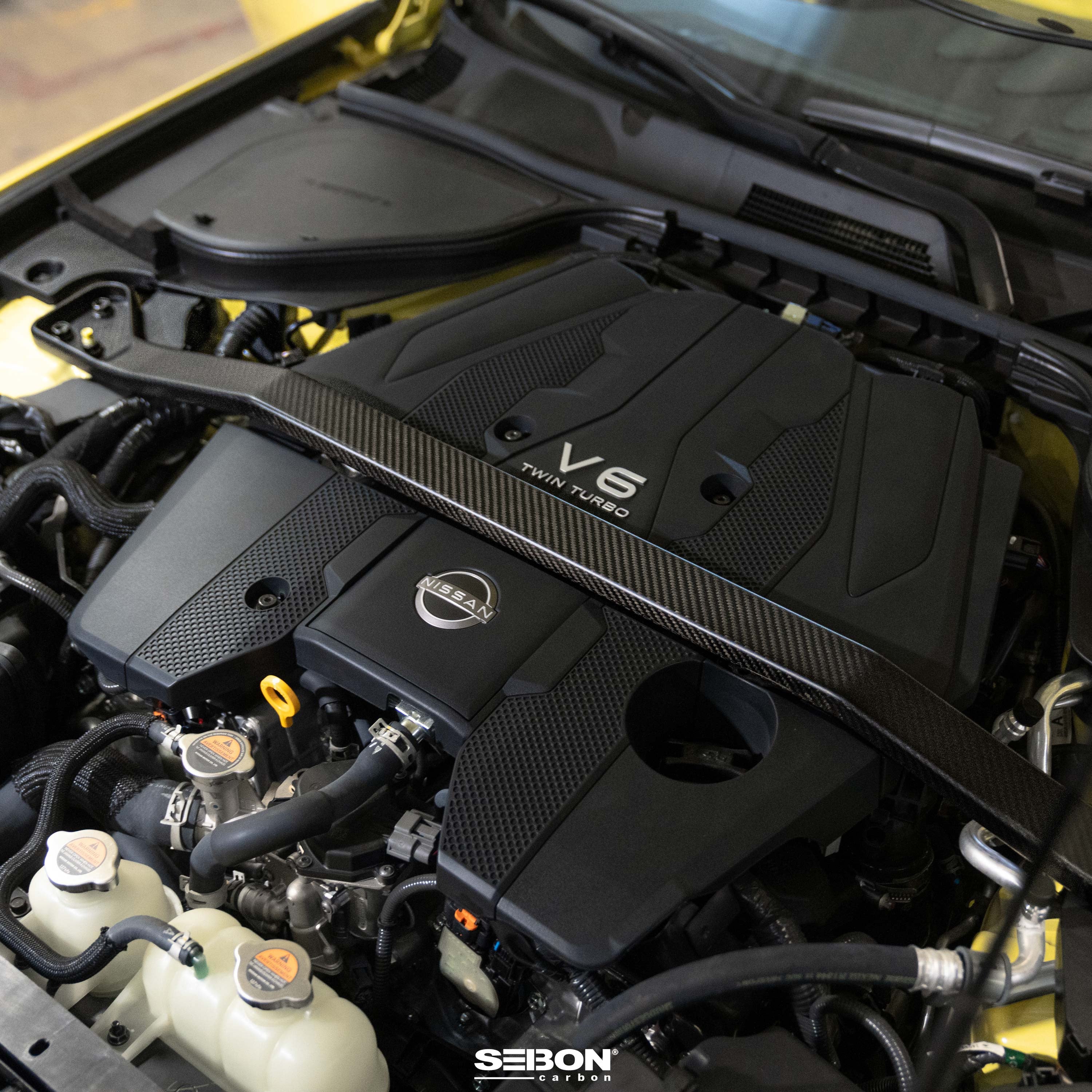 Seibon Carbon Fibre Front Strut Brace – Nissan Z 23+