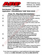 ARP HD Differential Bolt Kit for Wavetrac - VW / Audi 6-Speed Manual (02M / 02Q) - 2WD & AWD - Image 2 - Wavetrac Thumbnail