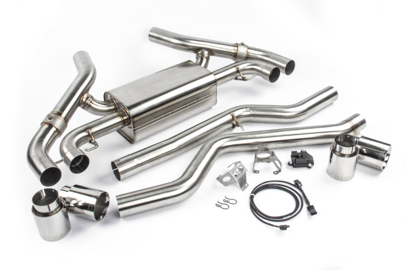 Dinan Free Flow Axleback Exhaust System - BMW M340i/M440i (G20/G22/G23/G26) - Polished Tips - Dinan