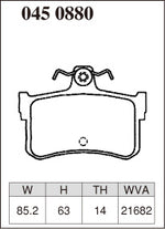 DIXCEL Rear Brake Pads - Rover MGF (RD18K) - 1.8 / 1.8 VVC Pad Shape - Dixcel Brakes Thumbnail