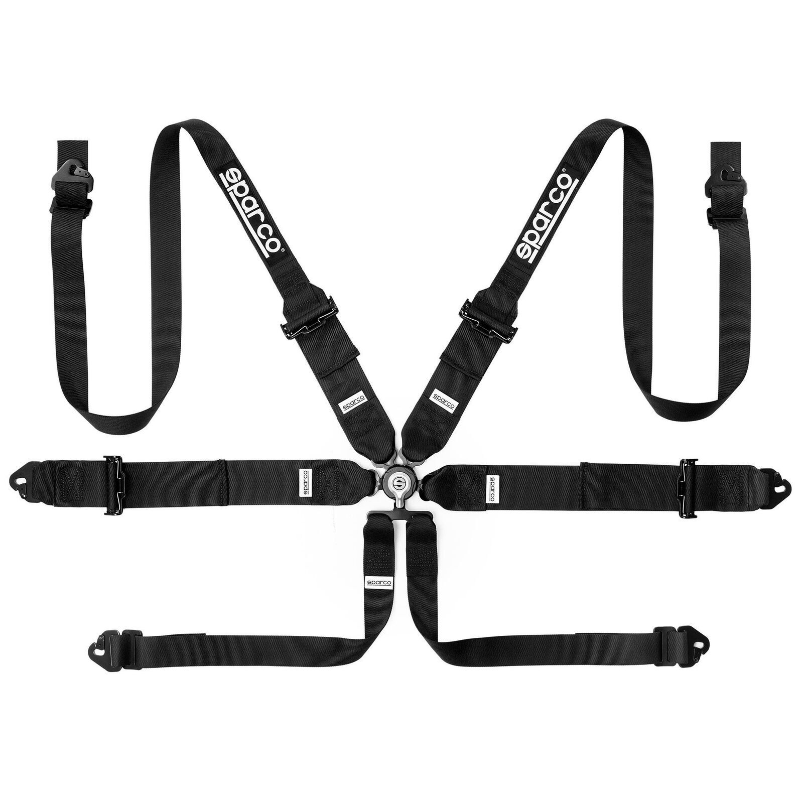 Sparco Competition H-3+2 6 Point Racing Harness – FIA Approved