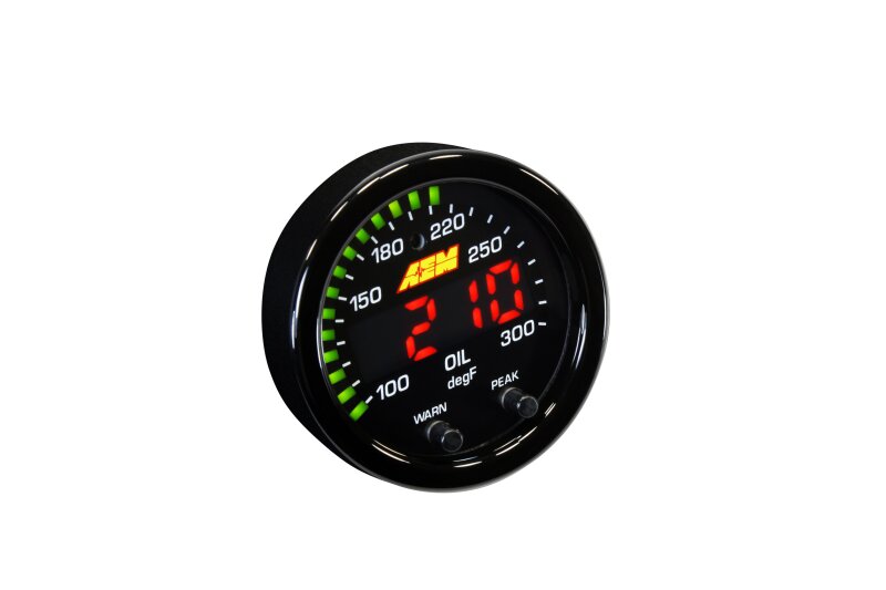 AEM X-Series Temperature Gauge Kit - Universal - 100-300F - Image 2
