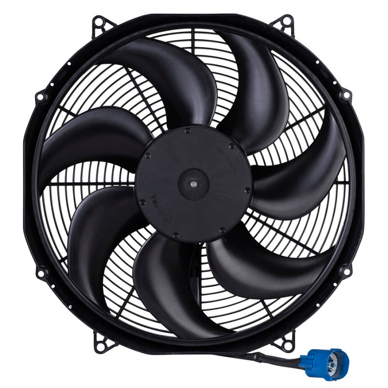 SPAL 15.2in 500W Brushless Fan - Flush Mount - w/ Jumper Harness - Image 2