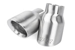 APR Double-Walled 3.5in Slash-Cut Exhaust Tips - Universal - Brushed Silver, Set of 2 - APR Thumbnail