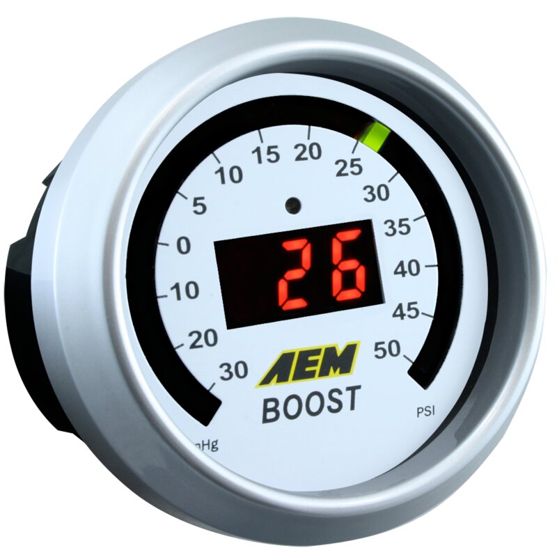 AEM 52mm Boost Digital Gauge - Universal - -30-35psi - Image 3