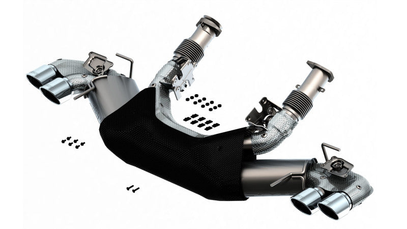 Borla Cat-Back Exhaust - Chevrolet Corvette Stingray (C8) - 3in Quad 4in Tips - Image 2