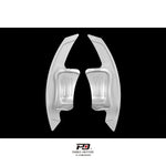 LEYO billet paddle shift extensions – Golf GTI Mk5/Mk6 – silver pair front view - LEYO Thumbnail