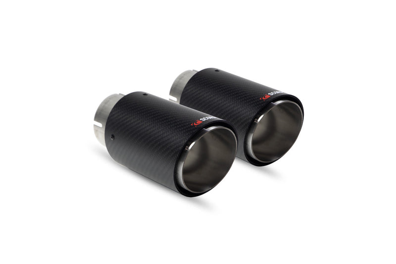 Scorpion Twin 100mm Ascari Carbon Fibre Tailpipe Trim - Universal Scorpion Fitment - Scorpion Exhausts