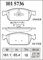 DIXCEL Front Brake Pads – Ford Focus ST (LW / LZ) - Dixcel Brakes Thumbnail