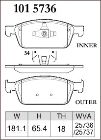 Dixcel M Type Front Brake Pads – Ford Focus ST LW/LZ