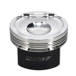 Manley 2.3L EcoBoost piston front view with Manley logo on the coated skirt - Manley Thumbnail
