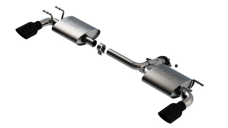 Borla Axle-Back Exhaust - Mazda3 Hatch (BP) - S-Type 2.5in into Dual 2in