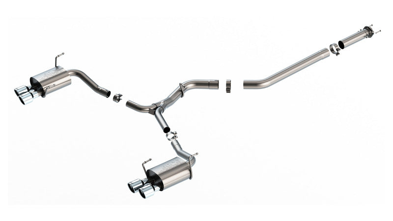 Borla Cat-Back Exhaust - Subaru WRX (VB) - S-Type Quad Tip