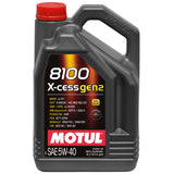 Motul 8100 X-CESS Gen 2 Synthetic Engine Oil - 5W-40 5L