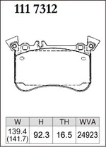 DIXCEL Front Brake Pads – Mercedes-AMG A45 (W176) / CLA45 (C117) / GLA45 (X156) - Dixcel Brakes Thumbnail