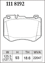 DIXCEL Front Brake Pads - Mercedes-Benz C-Class (W205/C205/A205/S205) / E-Class (W213) / GLC (X253) - AMG Performance Brake Pad Shape - Dixcel Brakes Thumbnail
