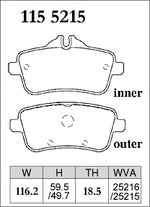 DIXCEL Rear Brake Pads – Mercedes-AMG A45 (W176) / CLA45 (C117) / GLA45 (X156) - Dixcel Brakes Thumbnail