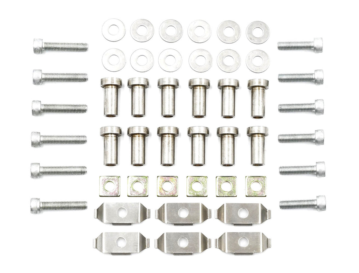 Paragon D-Bobbin (Long) rotor attachment hardware – 12 bolts, long D-Bobbins, spacers, washers and clips