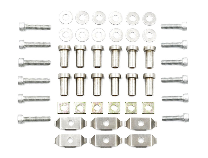 Paragon D-Bobbin (Long) rotor attachment hardware – 12 bolts, long D-Bobbins, spacers, washers and clips - Paragon
