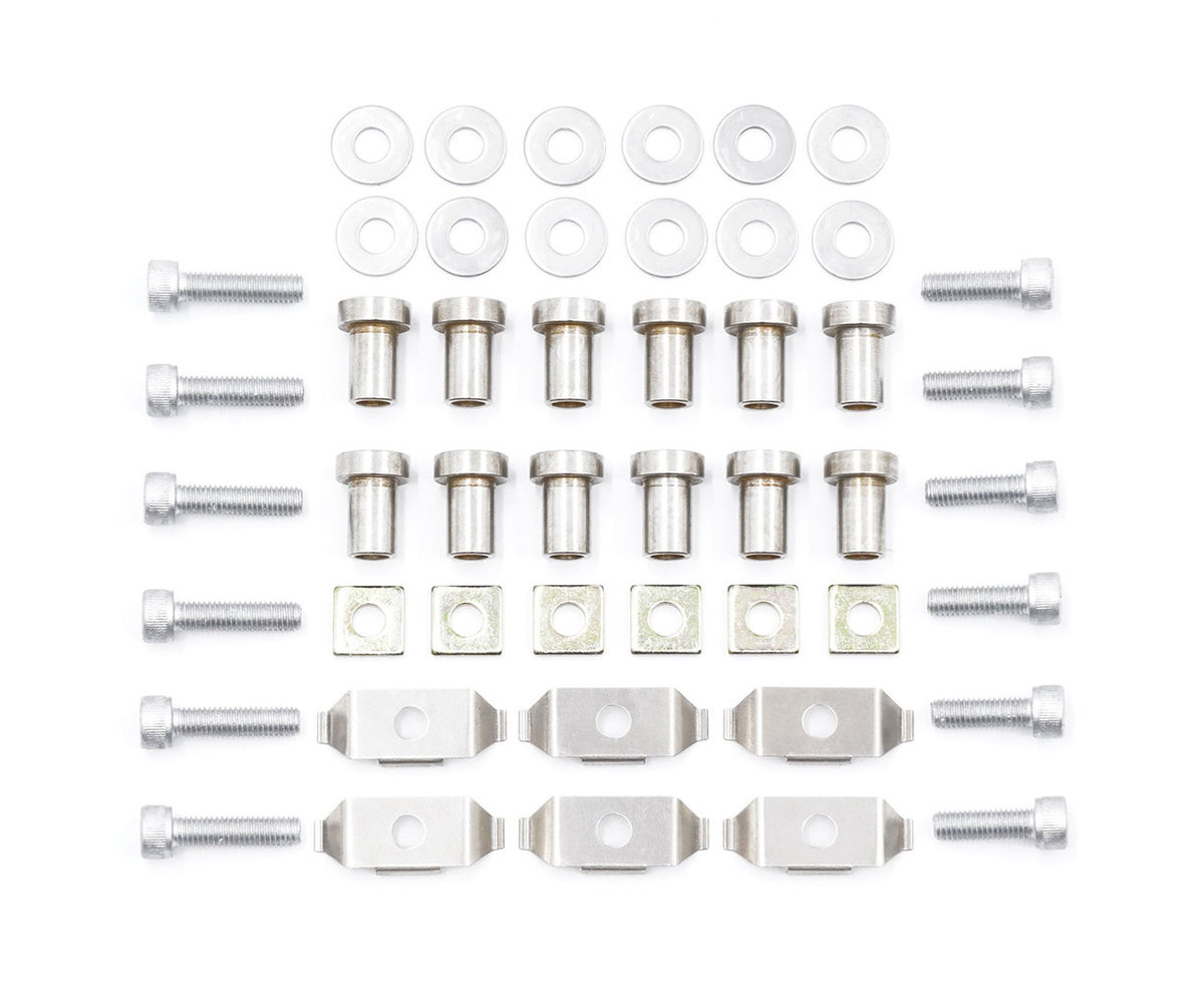 Paragon D-Bobbin (Short) rotor attachment hardware – 12 bolts, short D-Bobbins, spacers, washers and clips