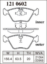 DIXCEL Front Brake Pads – BMW M3 (E36 / E46) / M5 (E34) / Z3 M / Z4 M - Dixcel Brakes Thumbnail