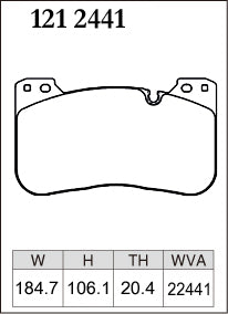 DIXCEL Z Type Front Brake Pads – BMW M5 F90 (2018–2023)