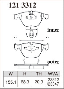 Dixcel M Type Front Brake Pads – BMW M3 (E90/E92/E93)