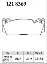 DIXCEL Front Brake Pads – BMW M2 (F87) / M3 (F80) / M4 (F82) – 2NH - Dixcel Brakes Thumbnail