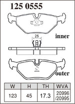 DIXCEL Rear Brake Pads – BMW M3 (E30 / E36) / BMW M5 (E34) / BMW Z3 M - Dixcel Brakes Thumbnail