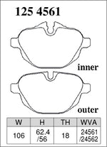 DIXCEL Rear Brake Pads - BMW 5 Series (F10/F11/G30/G31) / X3 (F25/G01) / X4 (F26/G02) / X5 (G05) / Z4 (E89) Pad Shape - Dixcel Brakes Thumbnail