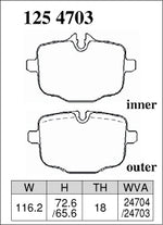 DIXCEL Rear Brake Pads – BMW M2 (G87) / M3 (G80) / M4 (G82) - Dixcel Brakes Thumbnail