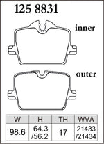 DIXCEL Rear Brake Pads - Toyota GR Supra GT (A90) / BMW Z4 (G29) / i4 (G26) - 330mm Rear Rotor Pad Shape - Dixcel Brakes Thumbnail