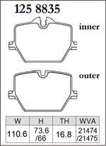 DIXCEL M Type Rear Brake Pads – BMW M240i (G42) / Toyota GR Supra (A90) / BMW Z4 (G29) - Dixcel Brakes Thumbnail