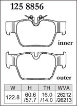 DIXCEL Rear Brake Pads - BMW M135i (F40) / M235i (F44) / X2 M35i (F39) / MINI JCW (F54/F60) Pad Shape - Dixcel Brakes Thumbnail