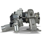 Garrett PowerMax Stage 2 turbo side view with the actuator and turbine housing - Garrett Thumbnail