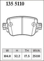 DIXCEL Rear Brake Pads - Audi Q3 (8U) / VW Polo GTI (AW1) / VW Caddy IV (SA) - Dixcel Brakes Thumbnail