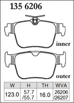 DIXCEL Rear Brake Pads – VW Golf GTI / R (Mk8) / Audi S3 (8Y) - Dixcel Brakes Thumbnail