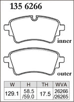 DIXCEL Rear Brake Pads – Audi SQ5 (FY) / SQ7 (4M) / VW Touareg (CR7/RC8) - Dixcel Brakes Thumbnail