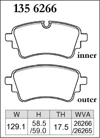 DIXCEL Z Type Rear Brake Pads – Audi RS5 B9 / SQ5 FY