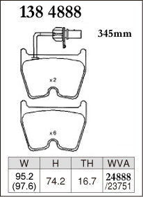 DIXCEL Front Brake Pads - Audi R8 (42) / RS4 (B7/B8) / RS5 (8T/8F) / RS6 (C5) / Lamborghini Gallardo / Huracan (724)