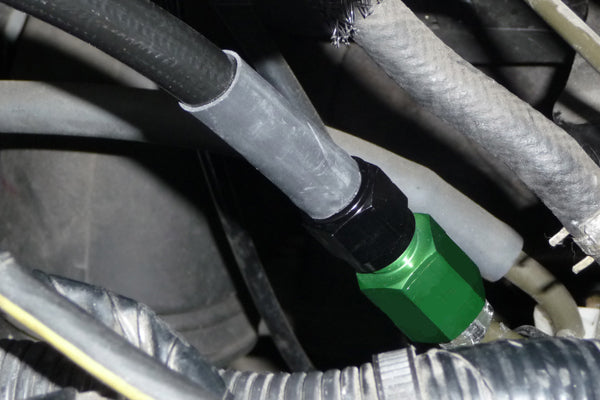 Radium Engineering M14x1.5 Inverted Flare to 6AN Adapter Fitting (Short) - Toyota Supra/IS300 (JZA80/SXE10) / Mitsubishi EVO (4G) - Image 2