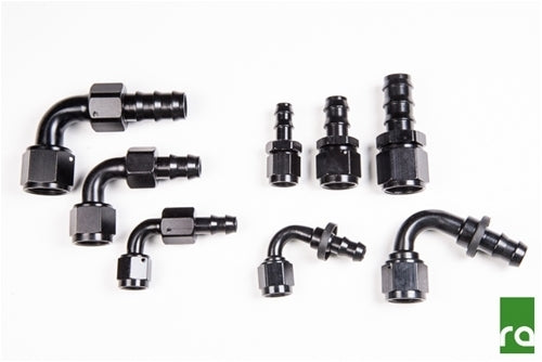 Radium Engineering PushLok Hose End - Universal - 6AN, 180° - Radium Engineering