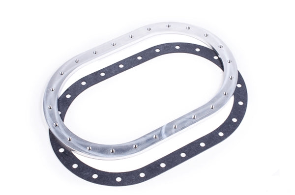 Radium Fuel Cell Weld Flange – Raw Aluminium with Gasket - Chicane Australia - Radium Engineering