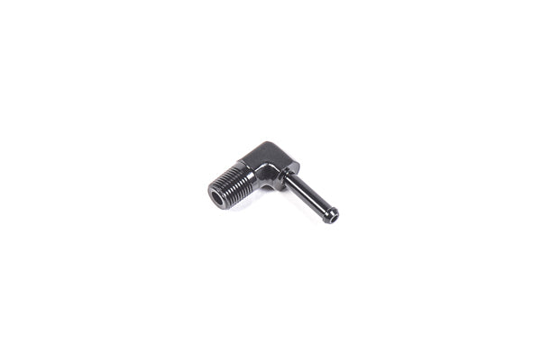 Radium Engineering 1/8" NPT Male to 3/16" Barb 90 Degree Fitting - Universal - 4.8mm - Radium Engineering