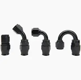 Radium Engineering 8AN PTFE Hose End Black - Universal